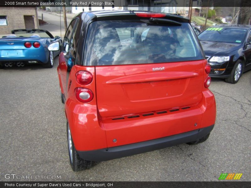 Rally Red / Design Black 2008 Smart fortwo passion coupe