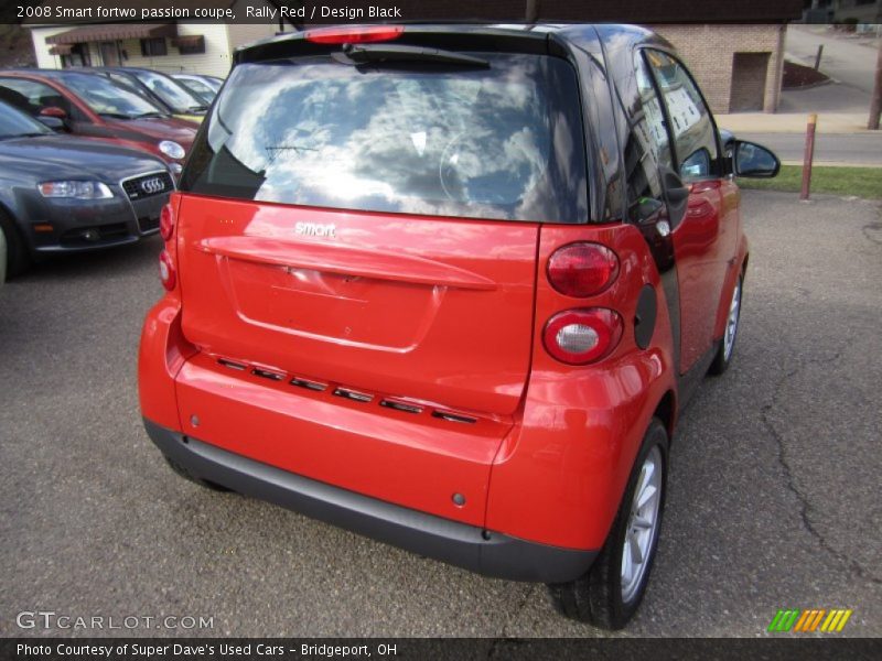 Rally Red / Design Black 2008 Smart fortwo passion coupe