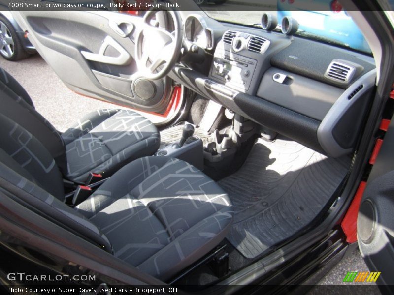 Rally Red / Design Black 2008 Smart fortwo passion coupe