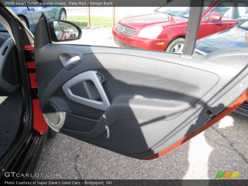 Rally Red / Design Black 2008 Smart fortwo passion coupe