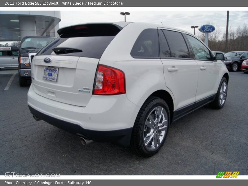 White Suede / Medium Light Stone 2012 Ford Edge SEL EcoBoost