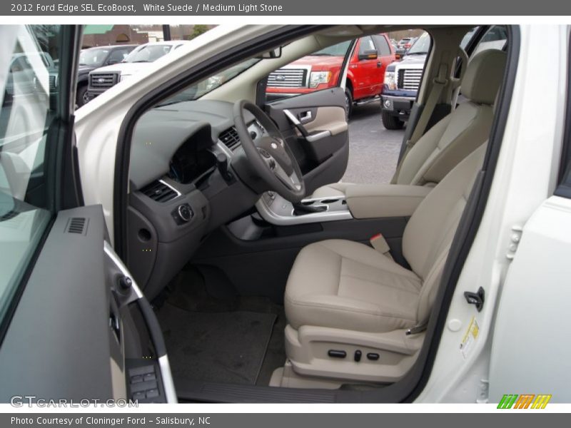 White Suede / Medium Light Stone 2012 Ford Edge SEL EcoBoost