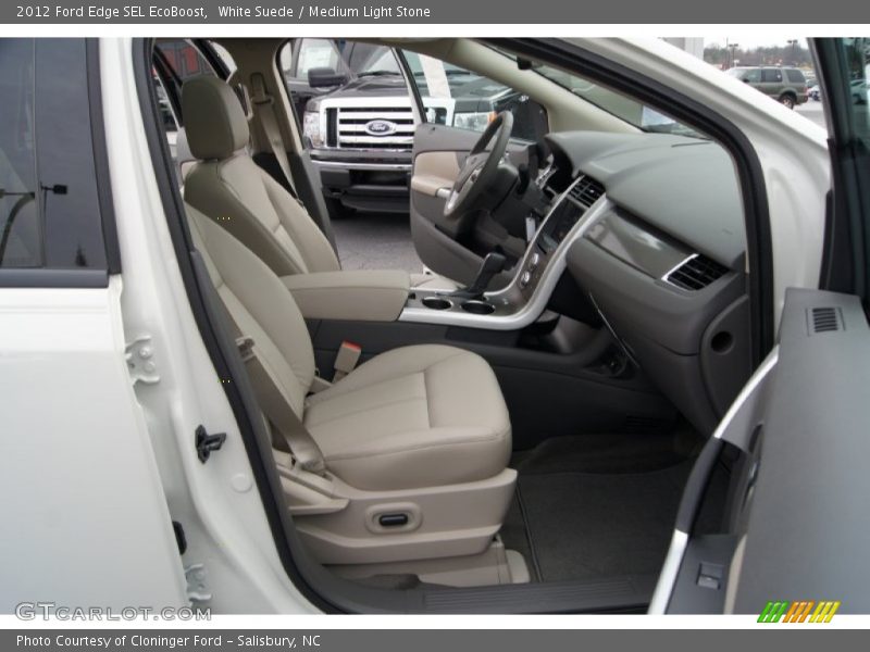 White Suede / Medium Light Stone 2012 Ford Edge SEL EcoBoost