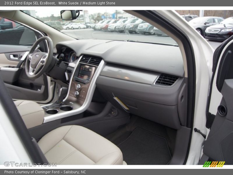 White Suede / Medium Light Stone 2012 Ford Edge SEL EcoBoost