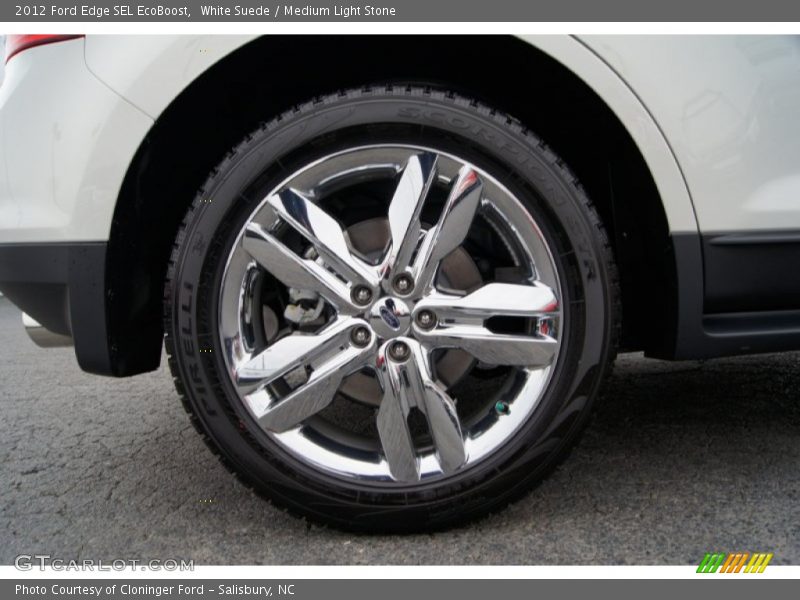 White Suede / Medium Light Stone 2012 Ford Edge SEL EcoBoost