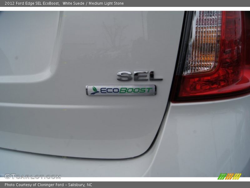 White Suede / Medium Light Stone 2012 Ford Edge SEL EcoBoost