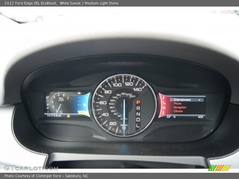 White Suede / Medium Light Stone 2012 Ford Edge SEL EcoBoost