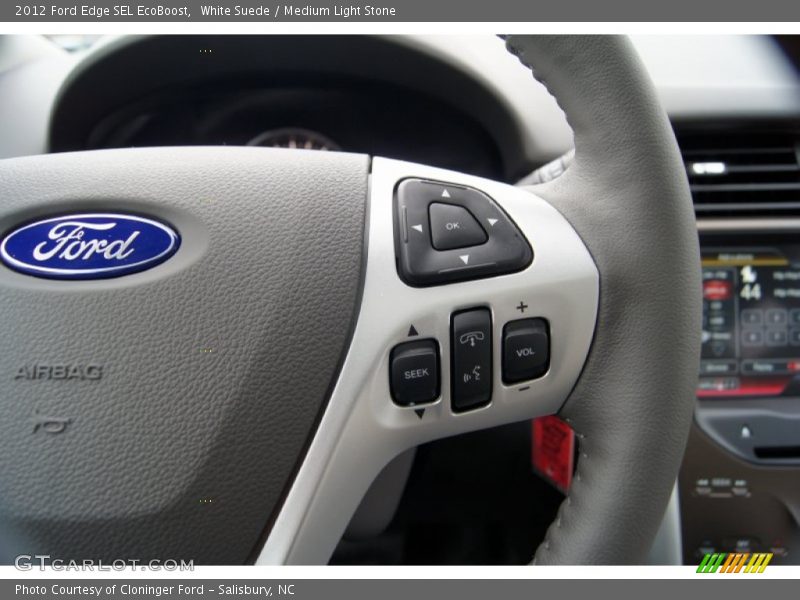 White Suede / Medium Light Stone 2012 Ford Edge SEL EcoBoost