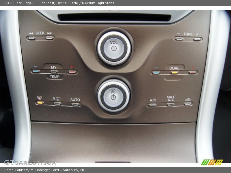 White Suede / Medium Light Stone 2012 Ford Edge SEL EcoBoost