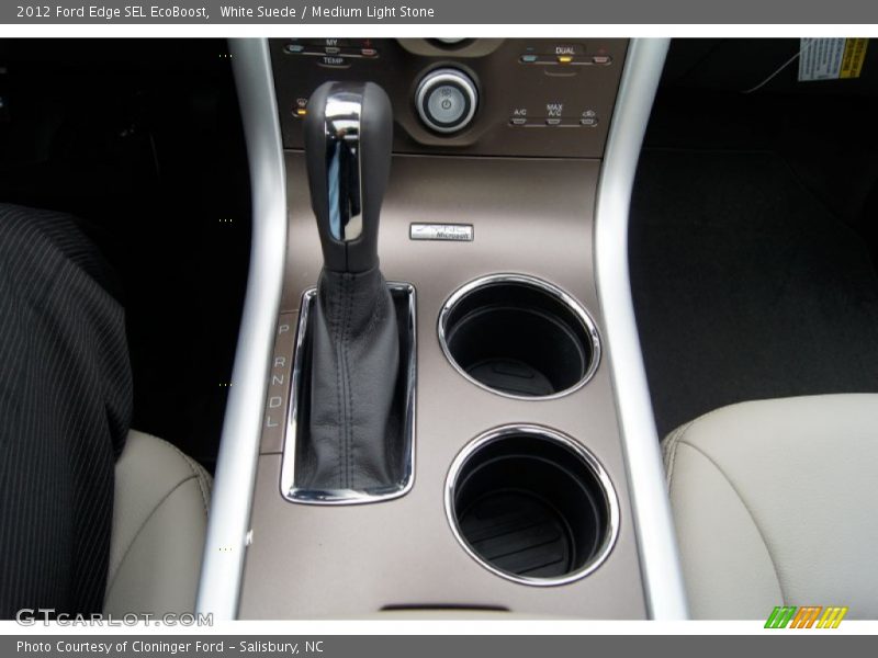 White Suede / Medium Light Stone 2012 Ford Edge SEL EcoBoost