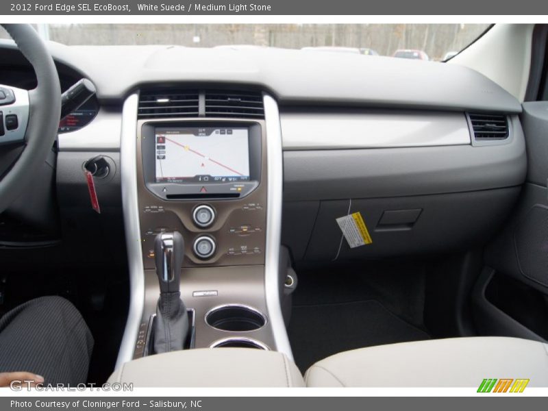 White Suede / Medium Light Stone 2012 Ford Edge SEL EcoBoost
