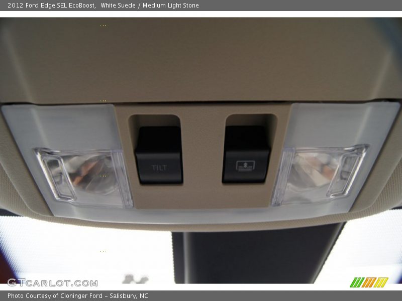 White Suede / Medium Light Stone 2012 Ford Edge SEL EcoBoost
