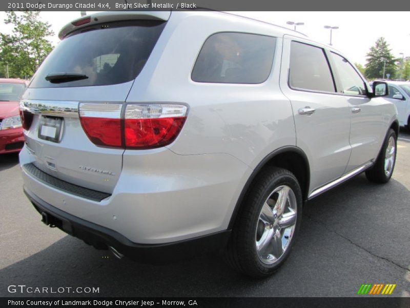 Bright Silver Metallic / Black 2011 Dodge Durango Citadel 4x4