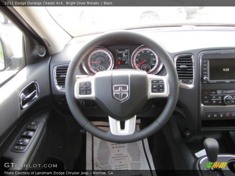 Bright Silver Metallic / Black 2011 Dodge Durango Citadel 4x4