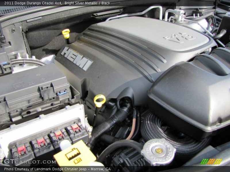 Bright Silver Metallic / Black 2011 Dodge Durango Citadel 4x4