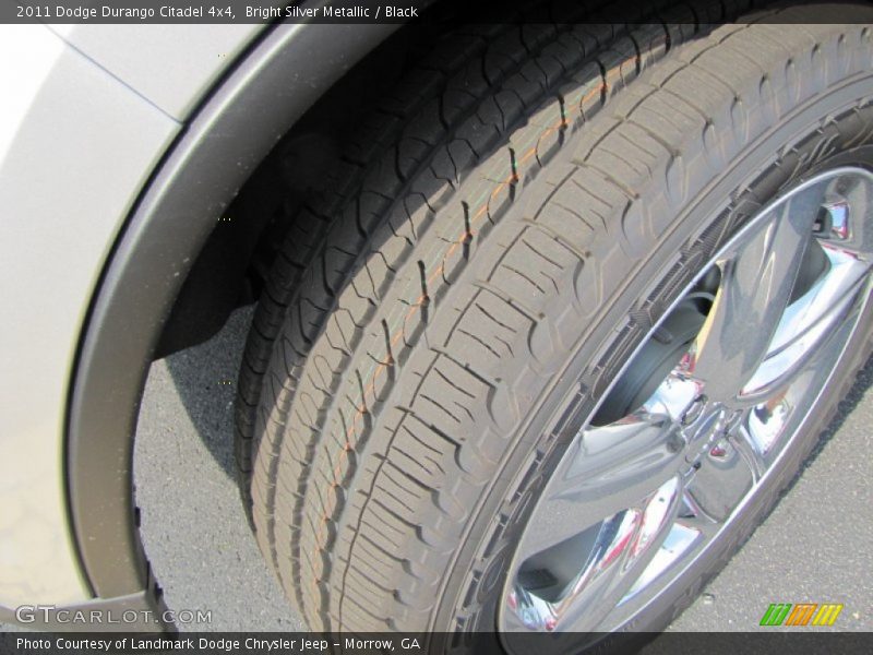 Bright Silver Metallic / Black 2011 Dodge Durango Citadel 4x4