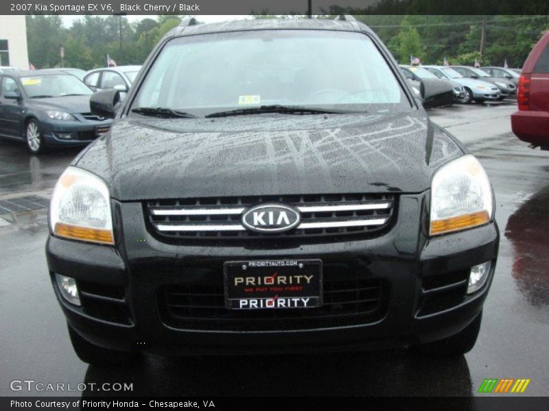 Black Cherry / Black 2007 Kia Sportage EX V6