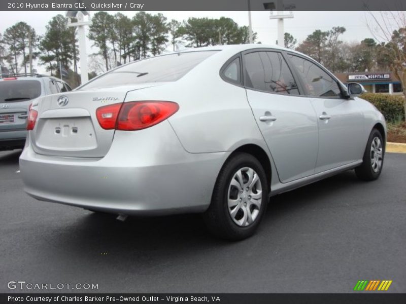 Quicksilver / Gray 2010 Hyundai Elantra GLS