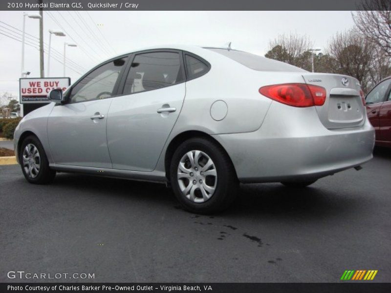 Quicksilver / Gray 2010 Hyundai Elantra GLS