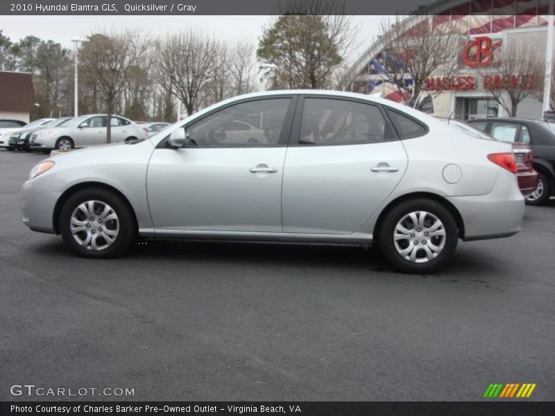 Quicksilver / Gray 2010 Hyundai Elantra GLS