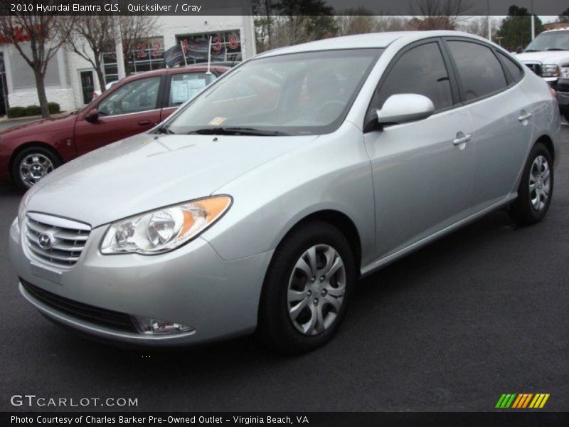 Quicksilver / Gray 2010 Hyundai Elantra GLS