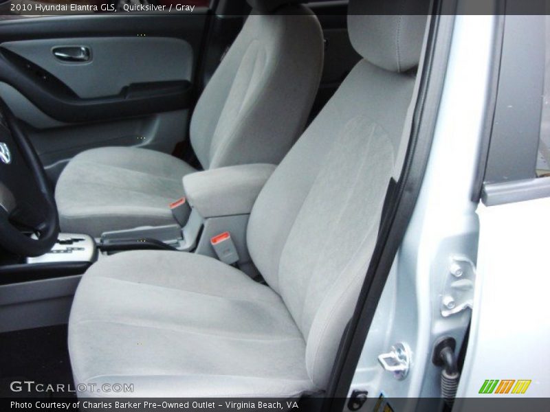 Quicksilver / Gray 2010 Hyundai Elantra GLS