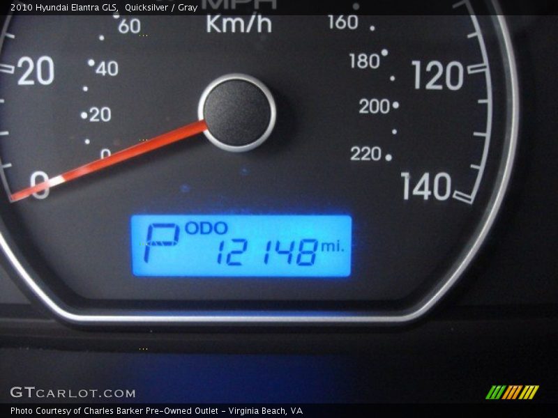 Quicksilver / Gray 2010 Hyundai Elantra GLS