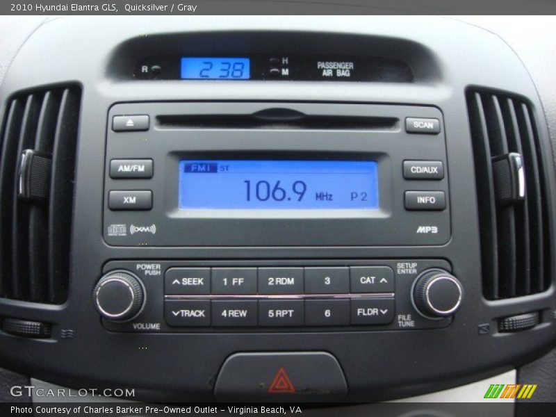 Quicksilver / Gray 2010 Hyundai Elantra GLS