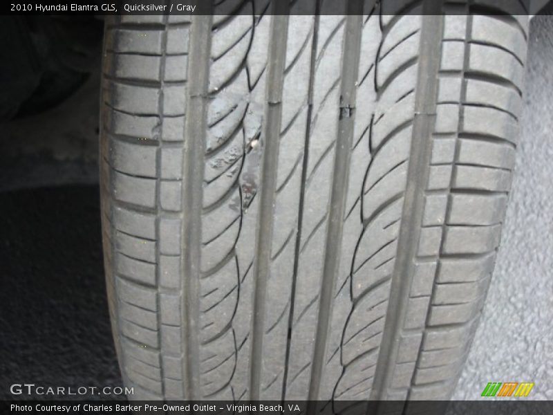 Quicksilver / Gray 2010 Hyundai Elantra GLS