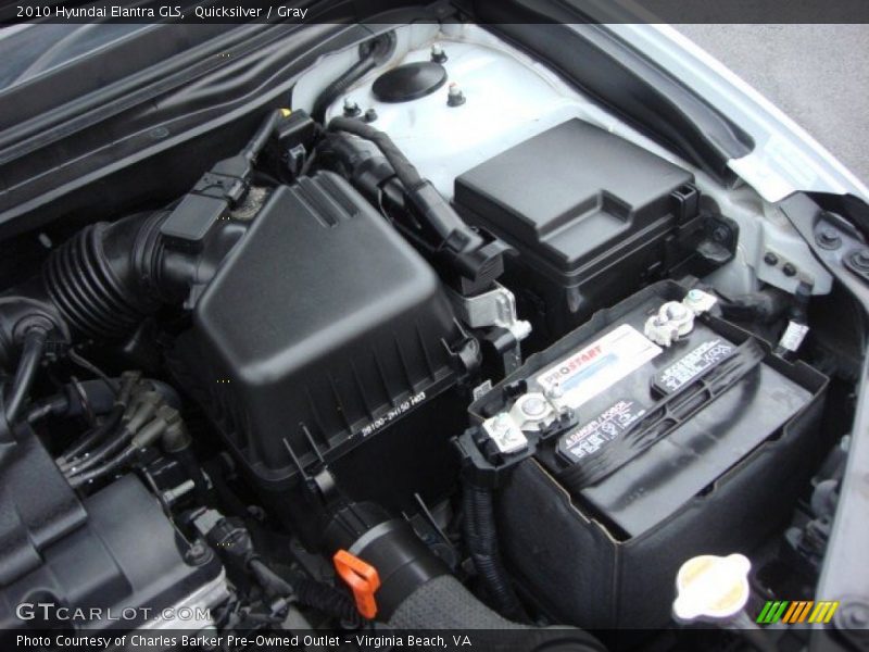 Quicksilver / Gray 2010 Hyundai Elantra GLS