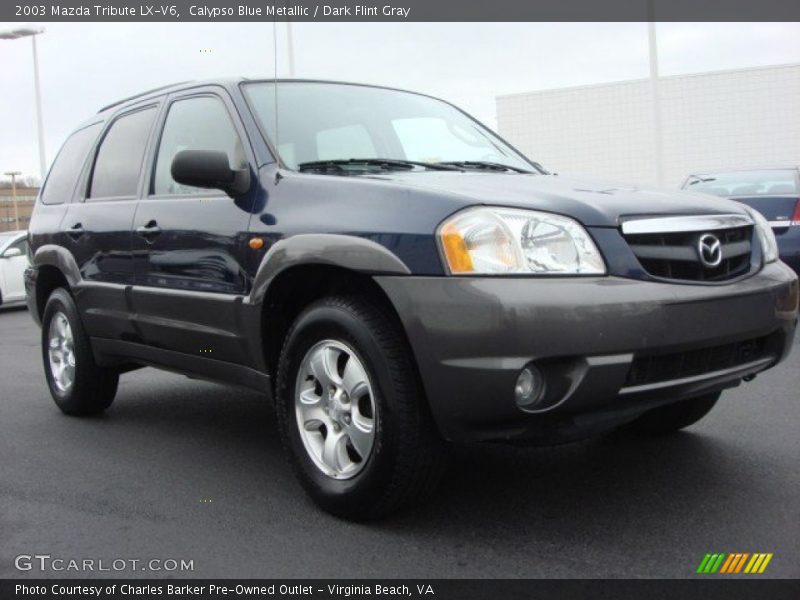 Calypso Blue Metallic / Dark Flint Gray 2003 Mazda Tribute LX-V6