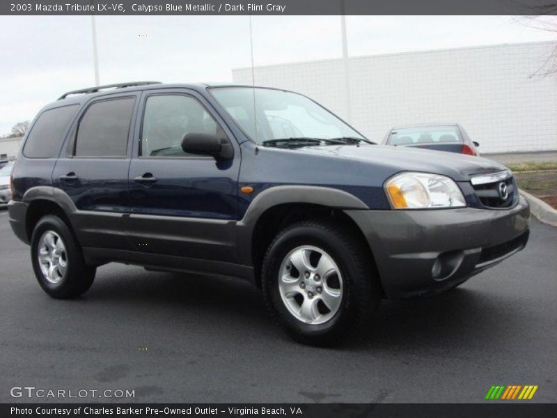 Calypso Blue Metallic / Dark Flint Gray 2003 Mazda Tribute LX-V6