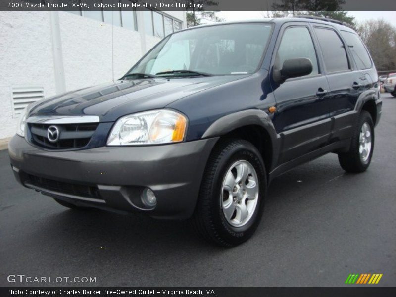 Calypso Blue Metallic / Dark Flint Gray 2003 Mazda Tribute LX-V6