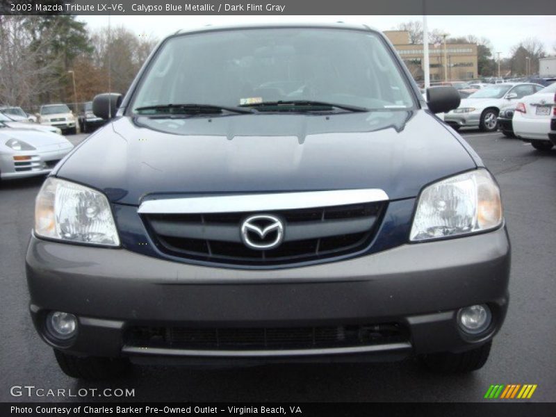 Calypso Blue Metallic / Dark Flint Gray 2003 Mazda Tribute LX-V6