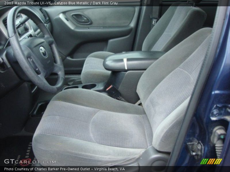 Calypso Blue Metallic / Dark Flint Gray 2003 Mazda Tribute LX-V6