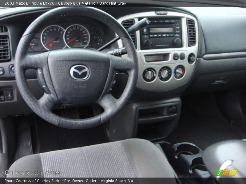 Calypso Blue Metallic / Dark Flint Gray 2003 Mazda Tribute LX-V6