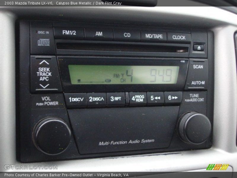 Calypso Blue Metallic / Dark Flint Gray 2003 Mazda Tribute LX-V6