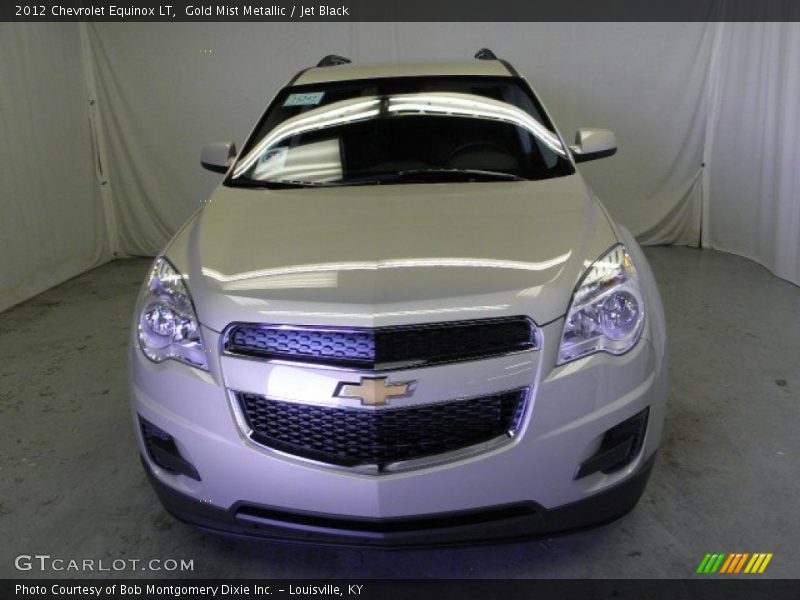 Gold Mist Metallic / Jet Black 2012 Chevrolet Equinox LT