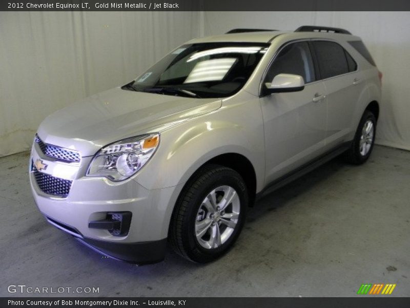 Gold Mist Metallic / Jet Black 2012 Chevrolet Equinox LT