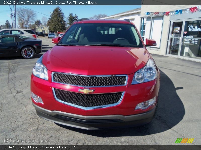 Crystal Red Tintcoat / Ebony 2012 Chevrolet Traverse LT AWD