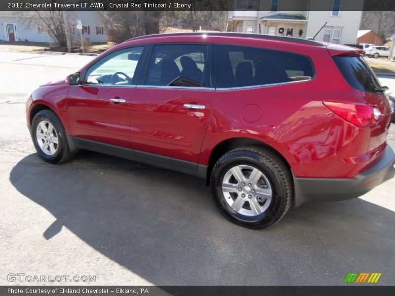 Crystal Red Tintcoat / Ebony 2012 Chevrolet Traverse LT AWD