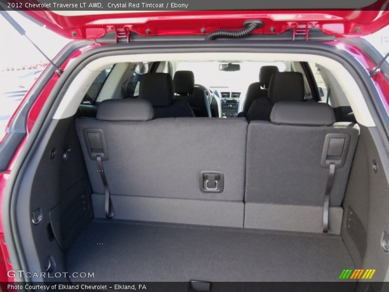 Crystal Red Tintcoat / Ebony 2012 Chevrolet Traverse LT AWD