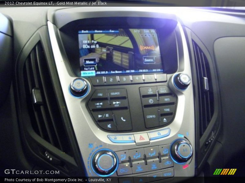 Gold Mist Metallic / Jet Black 2012 Chevrolet Equinox LT