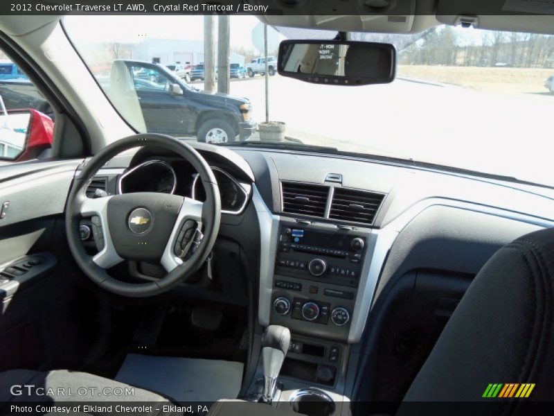 Crystal Red Tintcoat / Ebony 2012 Chevrolet Traverse LT AWD