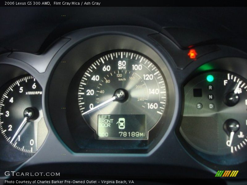 Flint Gray Mica / Ash Gray 2006 Lexus GS 300 AWD