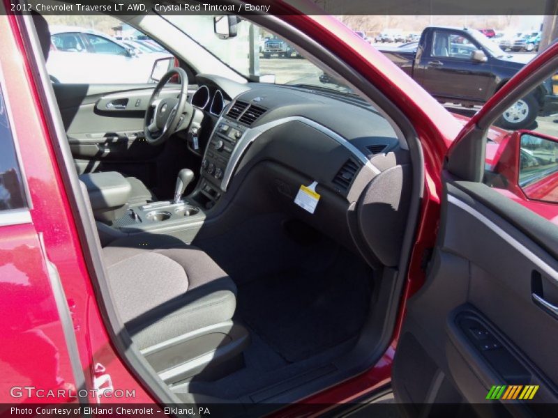 Crystal Red Tintcoat / Ebony 2012 Chevrolet Traverse LT AWD