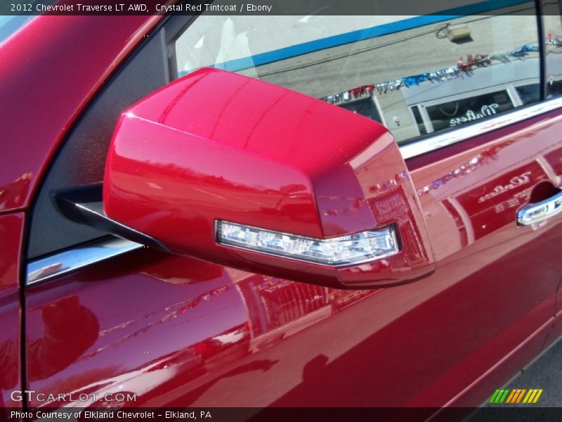 Crystal Red Tintcoat / Ebony 2012 Chevrolet Traverse LT AWD