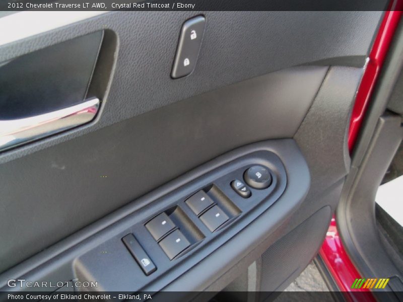 Crystal Red Tintcoat / Ebony 2012 Chevrolet Traverse LT AWD