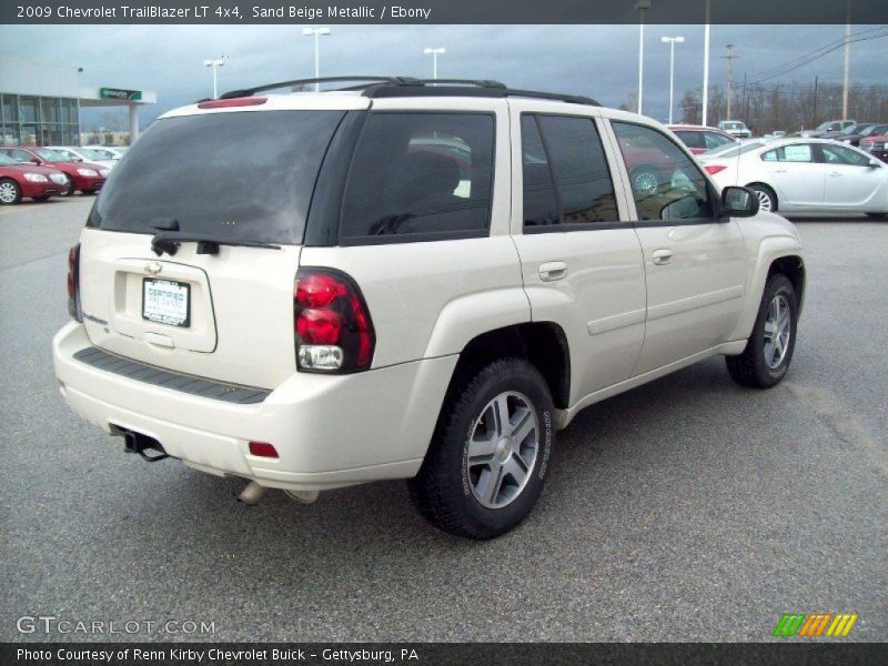 Sand Beige Metallic / Ebony 2009 Chevrolet TrailBlazer LT 4x4