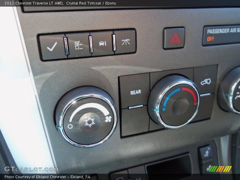 Crystal Red Tintcoat / Ebony 2012 Chevrolet Traverse LT AWD